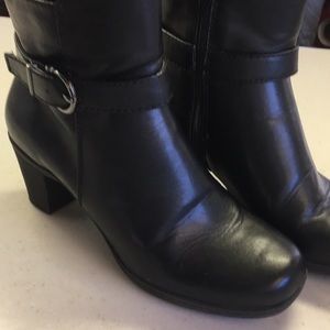 Black  ankle booties, size 9.5